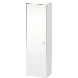 Пенал Duravit Brioso L, 52x36x177 см, подвесной, (левый), с дверцей, с полкой, со стеклянными полками, цвет: белый матовый, в ванную комнату