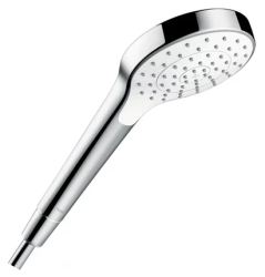 Лейка душевая Hansgrohe Croma S 1jet EcoSmart, настенная, круглая, с 1 режимом, хромированная/пластмассовая, цвет хром/белый, ручная, для душа/ванной