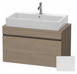 Тумба под раковину для консоли/столешницы Duravit DuraStyle 90х54,8х51,2 см, подвесная, ДСП, цвет: дуб терра/белый матовый, 1 выдвижной ящик, прямоугольная