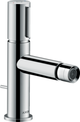 Смеситель для биде Axor Uno Select, однорычажный, керамический, фиксированный излив, длина 12,4 см, латунь, цвет хром, без шланга/лейки, с донным клапаном