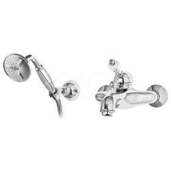 Смеситель для ванны/душа Cezares Vintage, настенный, однорычажный, неповоротный, длина 168 мм, керамический, латунь, цвет хром