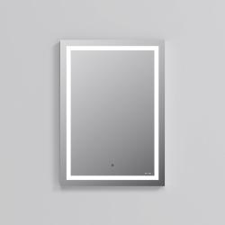 Зеркало Am.Pm Gem 50х70 см с LED/ЛЕД-подсветкой, прямоугольное, ИК-сенсор, для ванны, навесное/подвесное/настенное