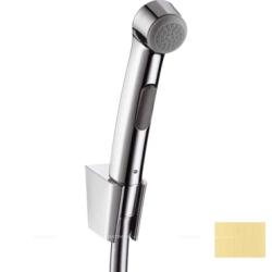 Гигиенический душ Hansgrohe без смесителя, с лейкой/держателем/шлангом 125 см, для унитаза/биде, наружний, настенный, пластиковый, цвет шлифованная медь, для душа/ванной/туалета