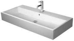 Раковина DURAVIT Vero Air WonderGliss, 100х47х17 см, подвесная, прямоугольная, санфарфор, цвет белый, 1 отверстие под смеситель, антигрязевое покрытие, слив/перелив