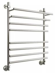 Полотенцесушитель Двин F Primo 80/60, водяной (1"-3/4"-1/2" К1  Полированный), универсальное подключение, нержавеющая сталь, настенный, форма лесенка, цвет хром, к отоплению и ГВС, для отопления, обогрева в ванной