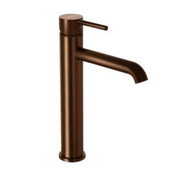 Смеситель для раковины/умывальника Damixa Scandinavian Pure высокий, однорычажный, неповоротный, керамический, длина излива 170 мм, латунь, цвет розовое золото