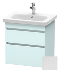 Тумба/шкафчик для консоли/столешницы Duravit DuraStyle под раковину 30х47,8х51,2 см, подвесная, ДСП, цвет: светло-голубой/белый матовый, 2 выдвижных ящика, прямоугольная