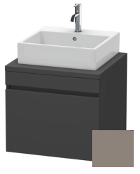 Тумба под раковину для консоли/столешницы Duravit DuraStyle 80х47,8х51,2 см, подвесная, ДСП, цвет: графит/базальт, 1 выдвижной ящик, прямоугольная