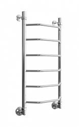 Полотенцесушитель Двин E 80/40, водяной (1"-1/2" К3  Полированный), универсальное подключение, нержавеющая сталь, настенный, форма лесенка, цвет хром