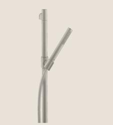 Душевой гарнитур Axor Starck 1jet, высота 98,5 см, комплект: душевая штанга/ручной душ в виде жезла/душевой шланг/ползунок, цвет: под сталь, внешнего монтажа, настенный, для душа/ванной