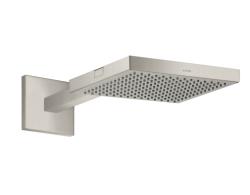 Верхний душ AXOR ShowerCollection 240/240 1jet с держателем, настенный монтаж, квадратный, с 1 режимом, размер 24х24 см, металлический, цвет: под сталь, для душа/ванной