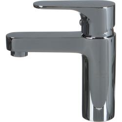 Смеситель для раковины/умывальника Melodia Rock однорычажный, неповоротный, фиксированный, короткий, излив длина 85 мм высота 90 мм латунь, цвет хром MDV35220