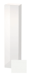 Пенал Duravit DuraStyle, 40x24x180 см, подвесной, (правый), с дверцей, с полкой, со стеклянными полками, цвет: белый глянец/белый матовый, в ванную комнату