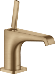 Смеситель для раковины/умывальника Axor Citterio E 90, для холодной воды, однорычажный, фиксированный излив, длина излива 13,5 см, керамический, латунь, цвет шлифованная бронза, без сливного набора