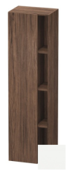 Пенал Duravit DuraStyle, 50x36x180 см, подвесной, (левый), с дверцей, с закрытыми/открытыми полками, цвет: орех темный/белый матовый, в ванную комнату