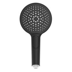 Душевая лейка Olives D194B круглая, 4 режима, черный, ABS пластик, 121х245 мм