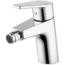 Смеситель для биде Bravat Line, однорычажный, неповоротный, длина излива 157 мм, керамический, латунь, цвет хром