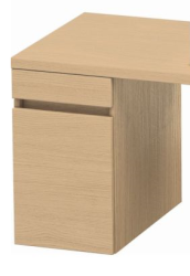 Тумба/шкафчик для консоли/столешницы Duravit DuraStyle под раковину 30х54,8х51,2 см, подвесная, ДСП, цвет: натуральный дуб, 1 выдвижной ящик, прямоугольная