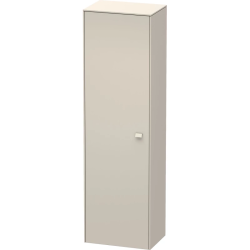 Пенал Duravit Brioso L, 52x36x177 см, подвесной, (левый), с дверцей, с полкой, со стеклянными полками, цвет: серо-коричневый, в ванную комнату