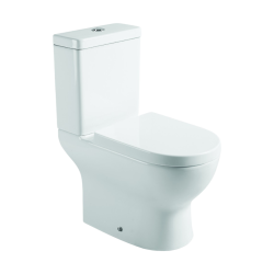 Унитаз-компакт Olives Cadiz Bidet со встроенным биде, универсальное направление выпуска, напольный, с быстросьемным сиденьем микролифт, дюропласт, безободковый, антивсплеск, цвет белый