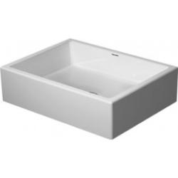 Раковина DURAVIT Vero Air 50х38х14 см, накладная, прямоугольная, санфарфор, цвет белый, без отверстия/площадки под смеситель, без перелива