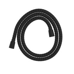 Шланг для душа Whitecross Y, 125 см, 1/2” и 1/2”  (черный матовый) для душа/лейки/ванны, в металлической оплетке, без лейки