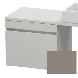 Тумба/шкафчик для консоли/столешницы Duravit DuraStyle под раковину 60х47,8х51,2 см, подвесная, ДСП, цвет: бетонно-серый/базальт, 1 выдвижной ящик, прямоугольная