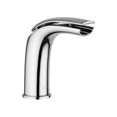 Смеситель для раковины Webert Aria однорычажный, неповоротный, каскадный излив, длина 145 мм, латунь, цвет хром