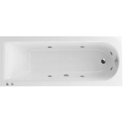 Ванна Excellent Aurum Slim HYDRO+, 170х70 см, акриловая, цвет- белый/хром, (с гидромассажем), с каркасом, прямоугольная, правосторонняя/левосторонняя, правая/левая, универсальная, приставная/встраиваемая