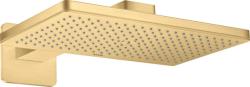 Верхний душ AXOR ShowerSolutions 460/300 1jet, с держателем, с розеткой, настенный монтаж, прямоугольный, с 1 режимом, размер 46,6х27 см, металлический, цвет: шлифованное золото, для душа/ванной