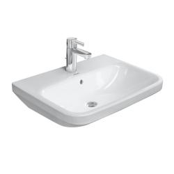 Раковина DURAVIT DuraStyle WonderGliss 60х44х17 см, подвесная, прямоугольная, фарфоровая, цвет белый, 1 отверстие под смеситель, антигрязевое покрытие, слив/перелив