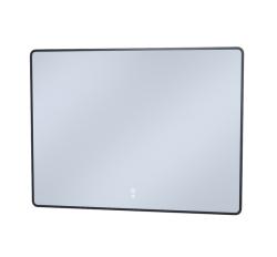Зеркало IDDIS Cloud, 100х80х3 см с LED/ЛЕД-подсветкой, прямоугольное, с антизапотеванием, выключатель сенсорный, для ванны, навесное/подвесное/настенное