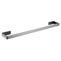Полотенцедержатель ABBER Westen одинарный, настенный, неповоротный, 600 мм нержавеющая сталь, для полотенец, в ванную/туалет/душевую кабину, цвет никель AA1754NG