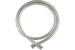 Шланг для душа Bravat, 150 см, 1/2” и 1/2”  для душа/лейки/ванны, без лейки, с защитой от перекручивания, внутренняя резьба, ПВХ/пластик, цвет хром