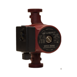 Насос циркуляционный WERTRUS WRS 25/60 L180 мм, напор 6 м, 90 Вт, 220 В, 40 л/мин для отопления, центробежный, корпус чугун