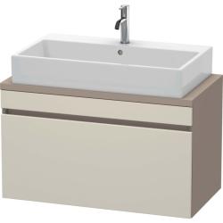 Тумба под раковину для консоли/столешницы Duravit DuraStyle 90х54,8х51,2 см, подвесная, ДСП, цвет: серо-коричневый/базальт, 1 выдвижной ящик, прямоугольная