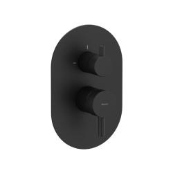 Смеситель для душа Ravak Espirit, встраиваемый, однорычажный, без излива/без душевого набора, керамический, латунь, цвет черный матовый