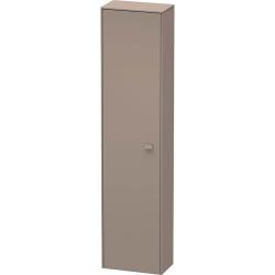 Пенал Duravit Brioso L, 27х19,6х133,1 см, подвесной/напольный, (левый), с дверцей/одностворчатый, с полками, со стеклянными полками, цвет: базальт, в ванную комнату