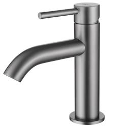 Смеситель для раковины/умывальника ABBER Wasser Kreis однорычажный, неповоротный, керамический, длина излива 120 мм, латунь, цвет никель AF8110NG