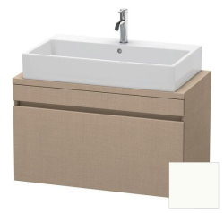Тумба под раковину для консоли/столешницы Duravit DuraStyle 90х54,8х51,2 см, подвесная, ДСП, цвет: лен/белый матовый, 1 выдвижной ящик, прямоугольная