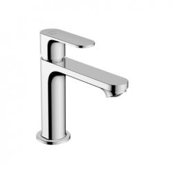 Смеситель для раковины Hansgrohe Rebris S 110 CoolStart, однорычажный, фиксированный излив, длина излива 13,3 см, керамический, латунь, цвет хром, без сливного гарнитура Смеситель для раковины Hansgrohe Rebris S 110 CoolStart, однорычажный, фиксированный излив, длина излива 13,3 см, керамический, латунь, цвет хром, без сливного гарнитура