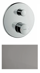 Смеситель для ванны Axor Uno однорычажный, с рукояткой zero, скрытого монтажа, настенный/встраиваемый, круглый, латунный, без излива, керамический, цвет полированный черный хром, без душевого шланга/лейки Смеситель для ванны Axor Uno однорычажный, с рукояткой zero, скрытого монтажа, настенный/встраиваемый, круглый, латунный, без излива, керамический, цвет полированный черный хром, без душевого шланга/лейки