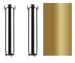 Потолочное подсоединение для верхнего душа Axor ShowerHeaven 1200/300 4jet, удлинение 23 см, цвет: полированная бронза, латунный для душа/ванной/душевой кабины, на потолок, кронштейн, наружний монтаж