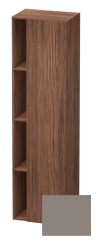 Пенал Duravit DuraStyle, 50x36x180 см, подвесной, (правый), с дверцей, с закрытыми/открытыми полками, цвет: орех темный/базальт, в ванную комнату