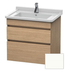 Тумба/шкафчик для консоли/столешницы Duravit DuraStyle под раковину 40х54,8х51,2 см, подвесная, ДСП, цвет: дуб европейский/белый матовый, 2 выдвижных ящика, прямоугольная