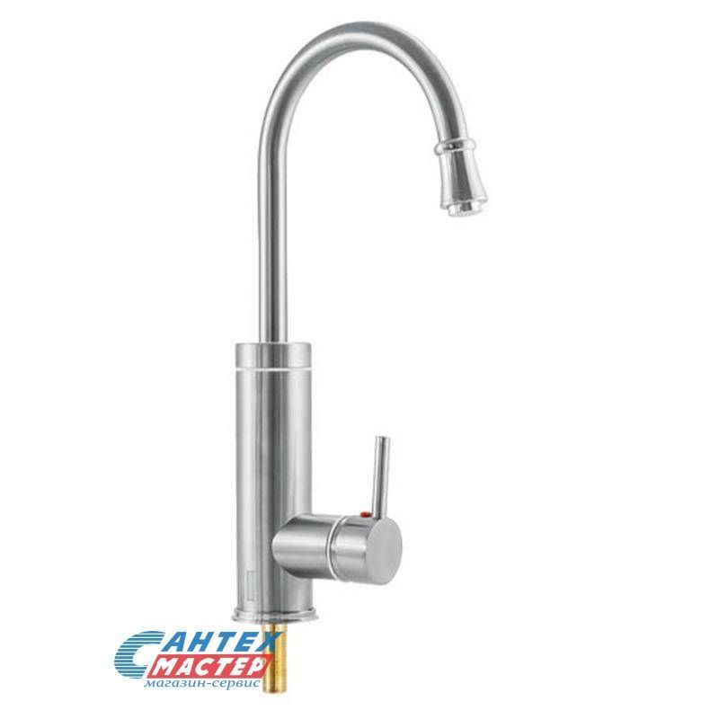 Кран водонагреватель Unipump BEF-003-178 проточный, электрический, настенный, вертикальный, 3.0 квт, 320х260х120, 220в (цвет хром) с нижней подводкой