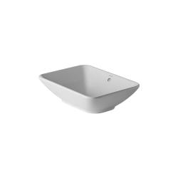 Раковина DURAVIT Bacino, 55х42х16,5 см, накладная, прямоугольная, санфарфор, цвет белый, без отверстия под смеситель, слив/перелив