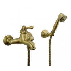 Смеситель для ванны/душа Migliore Maya, настенный, однорычажный, неповоротный, длина 165 мм, керамический, латунь, цвет бронза