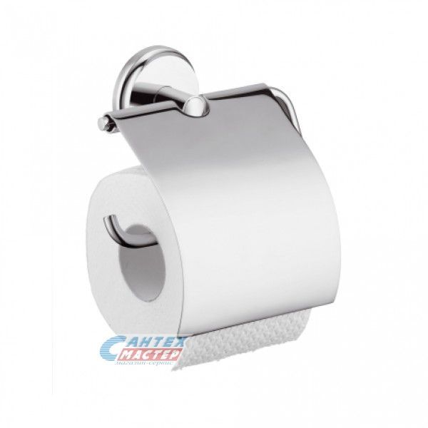 Держатель Hansgrohe Logis Classic для туалетной бумаги настенный с крышкой 41623000