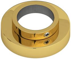Отражатель Сунержа TUBE 3/4", диаметр 26.9 мм, нержавеющая сталь, цвет золото, для полотенцесушителей, глубокий, с прямыми гранями